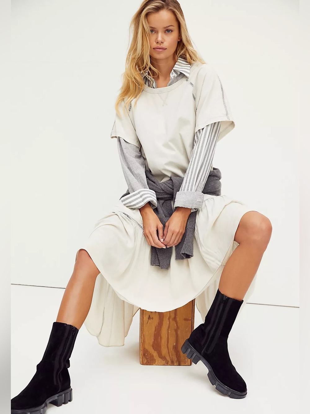 Free People Sun Fade Midi Dress - Picture 4 of 9